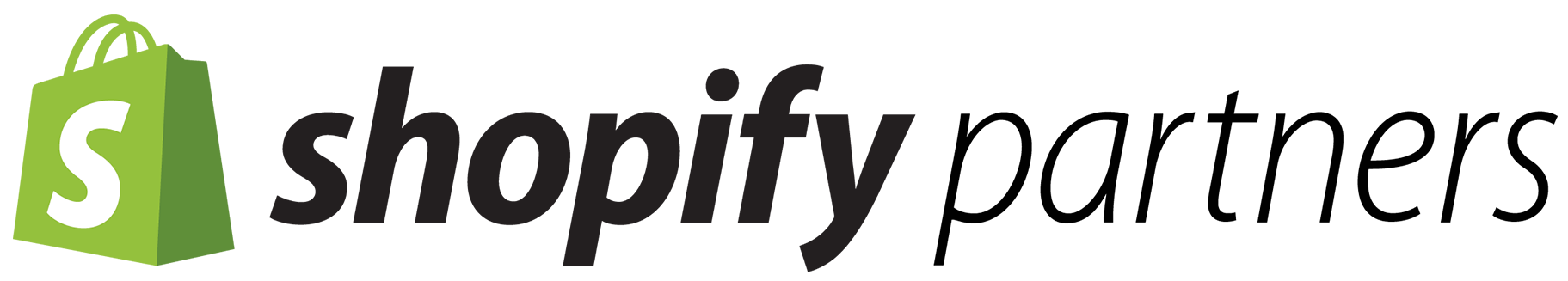 [CITYPNG.COM]High Resolution Shopify Partners Horizontal Logo - 2000x2000
